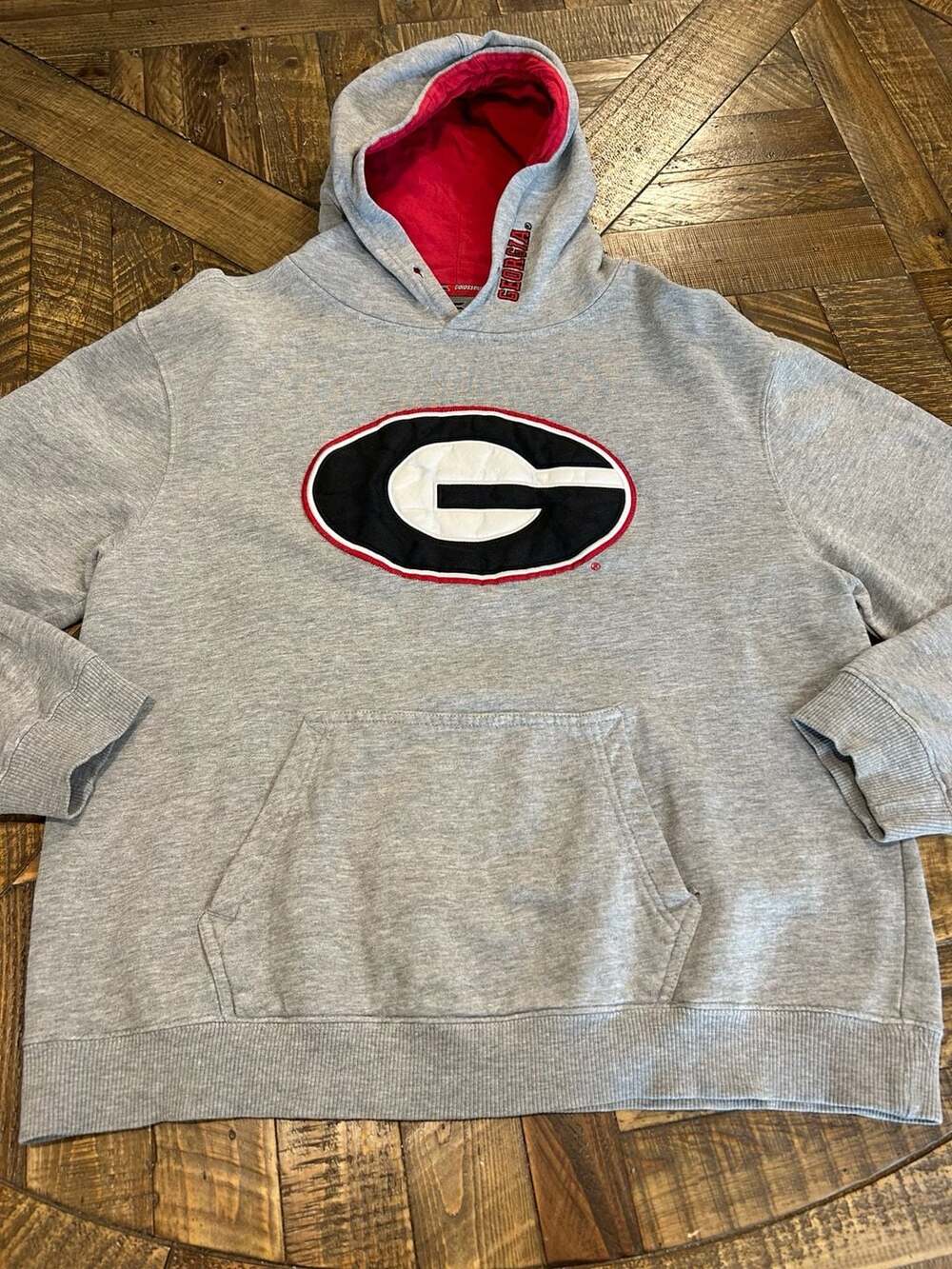 Colosseum Athletics Georgia Bulldogs Hoodie Size L Gray